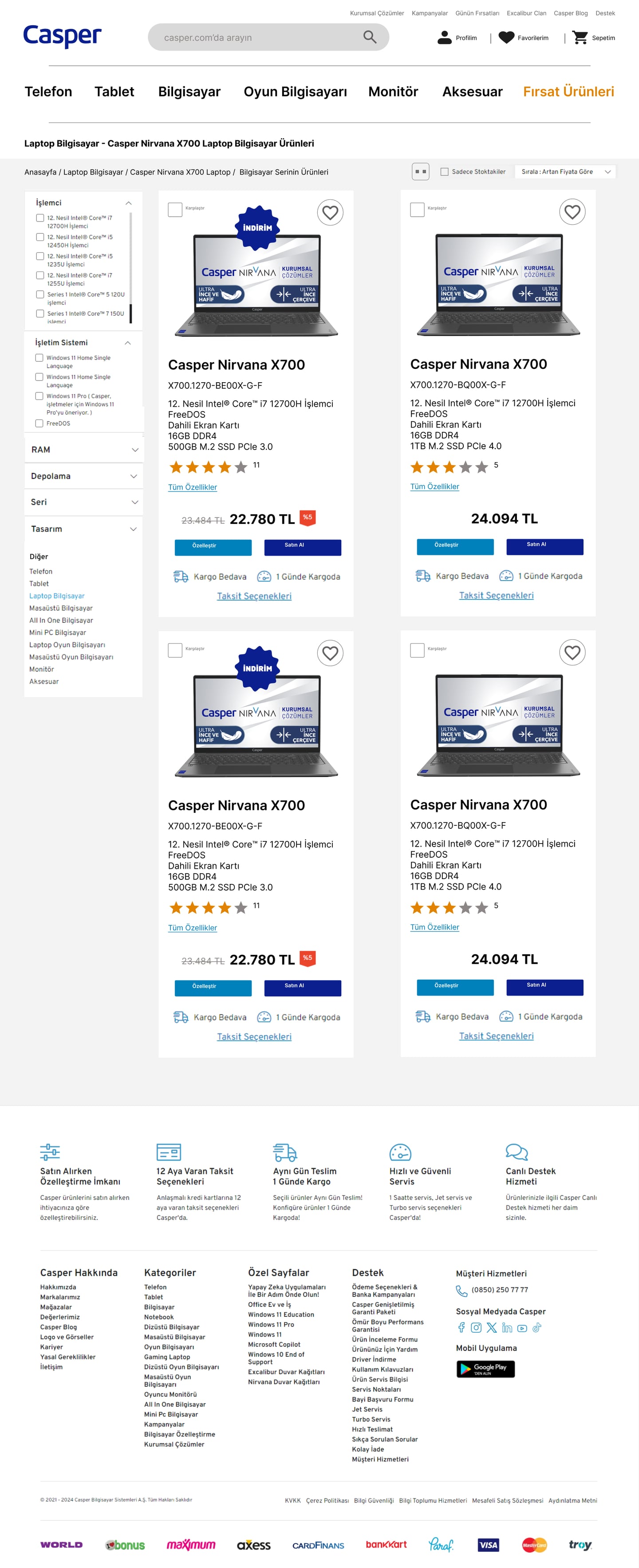Series listing in 2-column grid view showing more product detail per card.