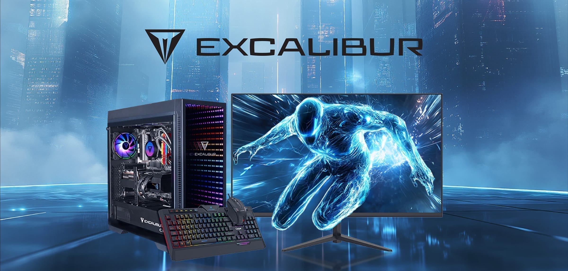 Blog cover featuring a complete Excalibur gaming setup.